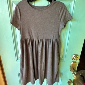 Gray T-Shirt Dress